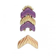Cymbal ™ DQ metal bead substitute Avessalos for Chevron Duo - Rose gold